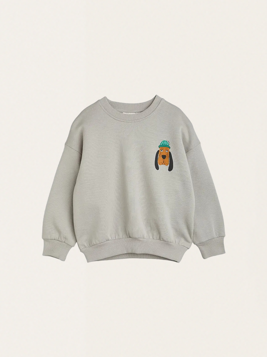 Bawełniana bluza z małym psem Bloodhound