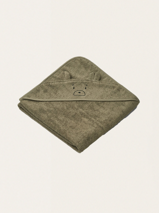 Ręcznik kąpielowy z kapturkiem 100 x 100 cm Mr bear khaki