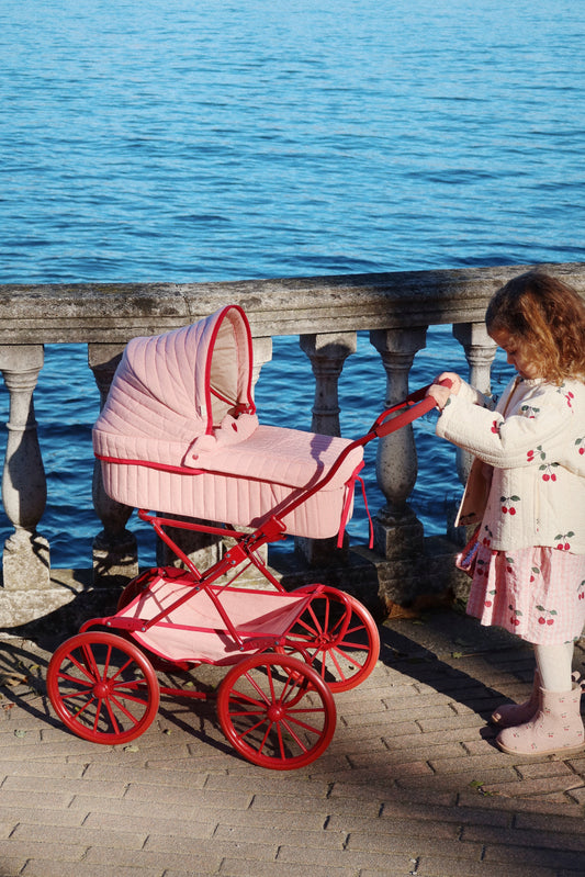 Wózek vintage dla lalek Doll Pram Mellow Rose