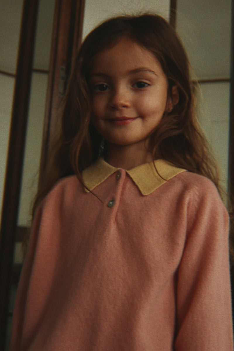 Wełniany sweterek polo Mellow Rose