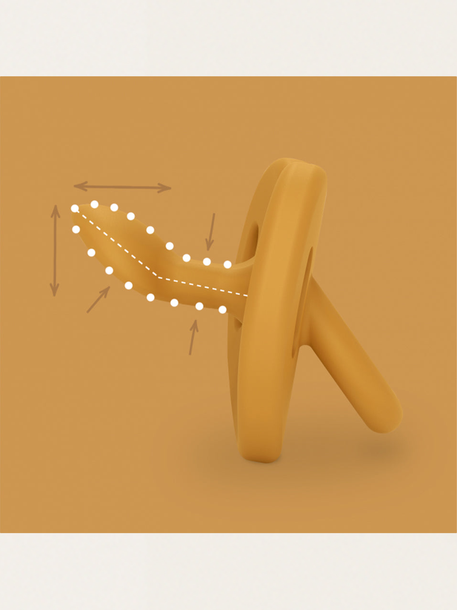 Silikonowy smoczek anatomiczny SX Pro Mustard