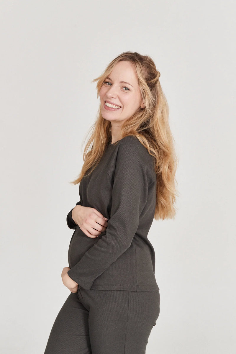 Longsleeve prążkowany