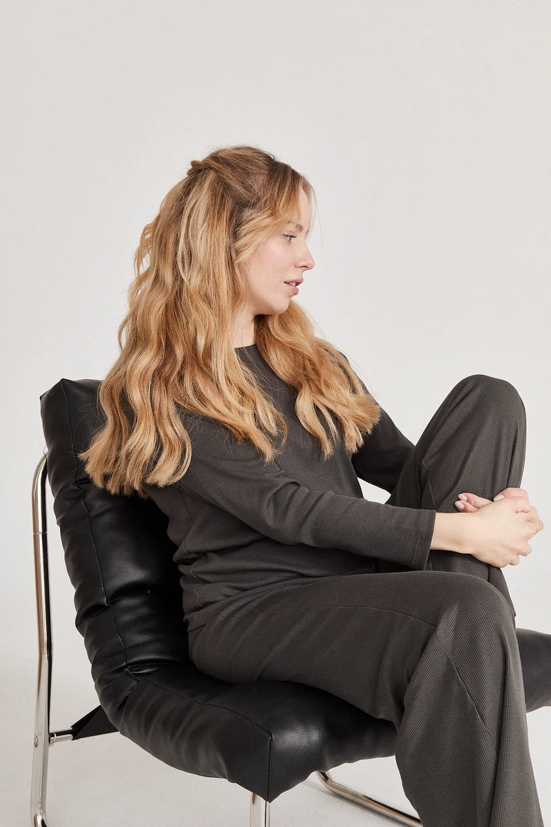 Longsleeve prążkowany