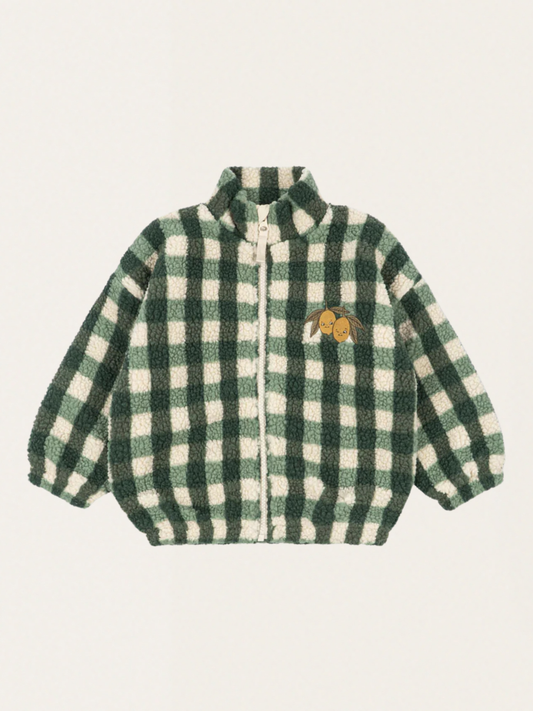 Polarowa kurtka Jody Teddy Green Check