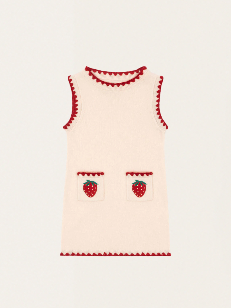 Wełniana sukienka Collette Strawberry