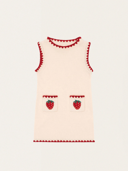 Wełniana sukienka Collette Strawberry