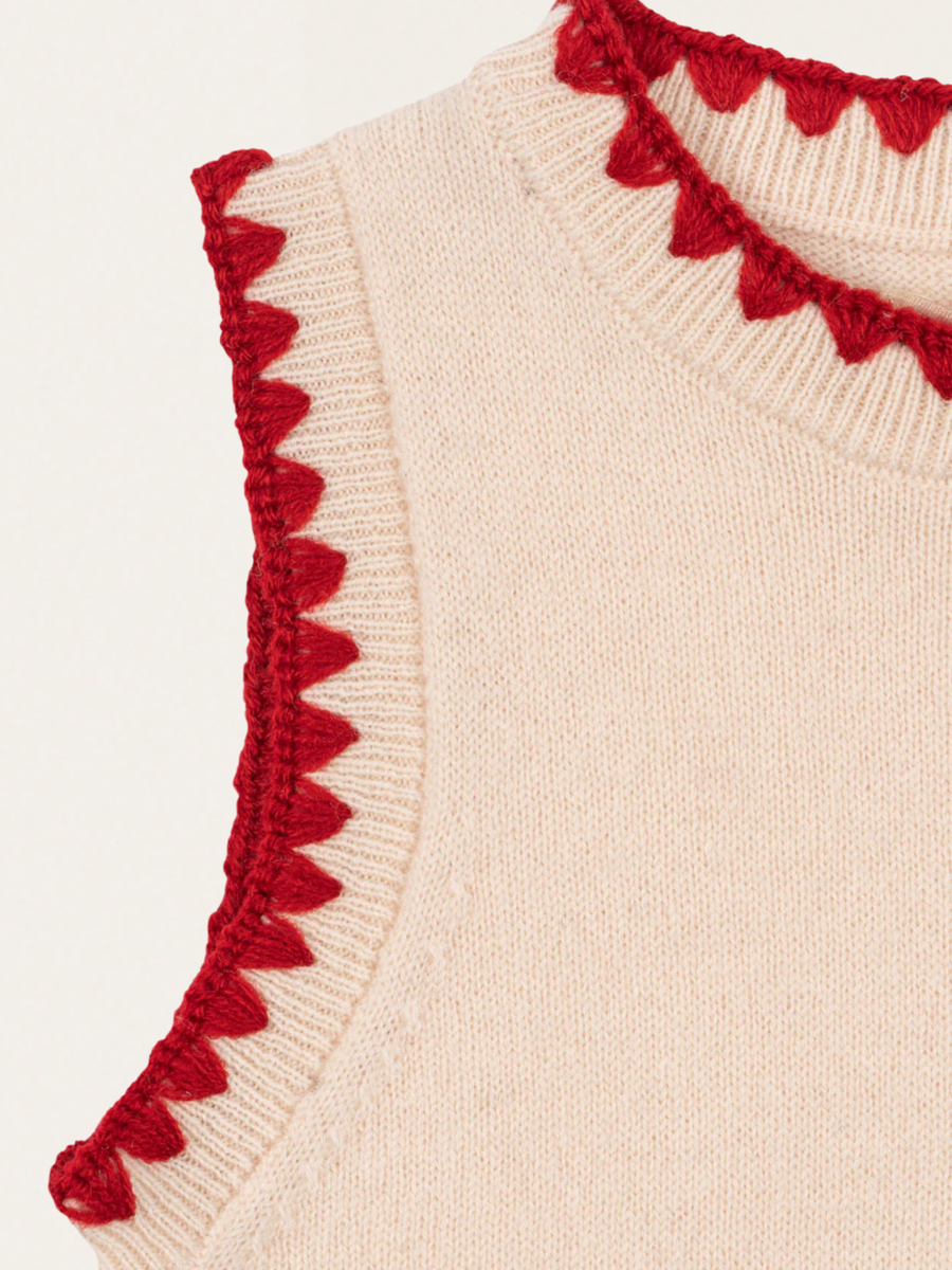 Wełniana sukienka Collette Strawberry