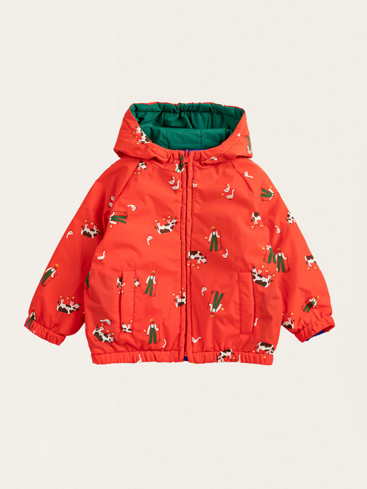 Lekka dwustronna kurtka Baby Farm Adventure all over