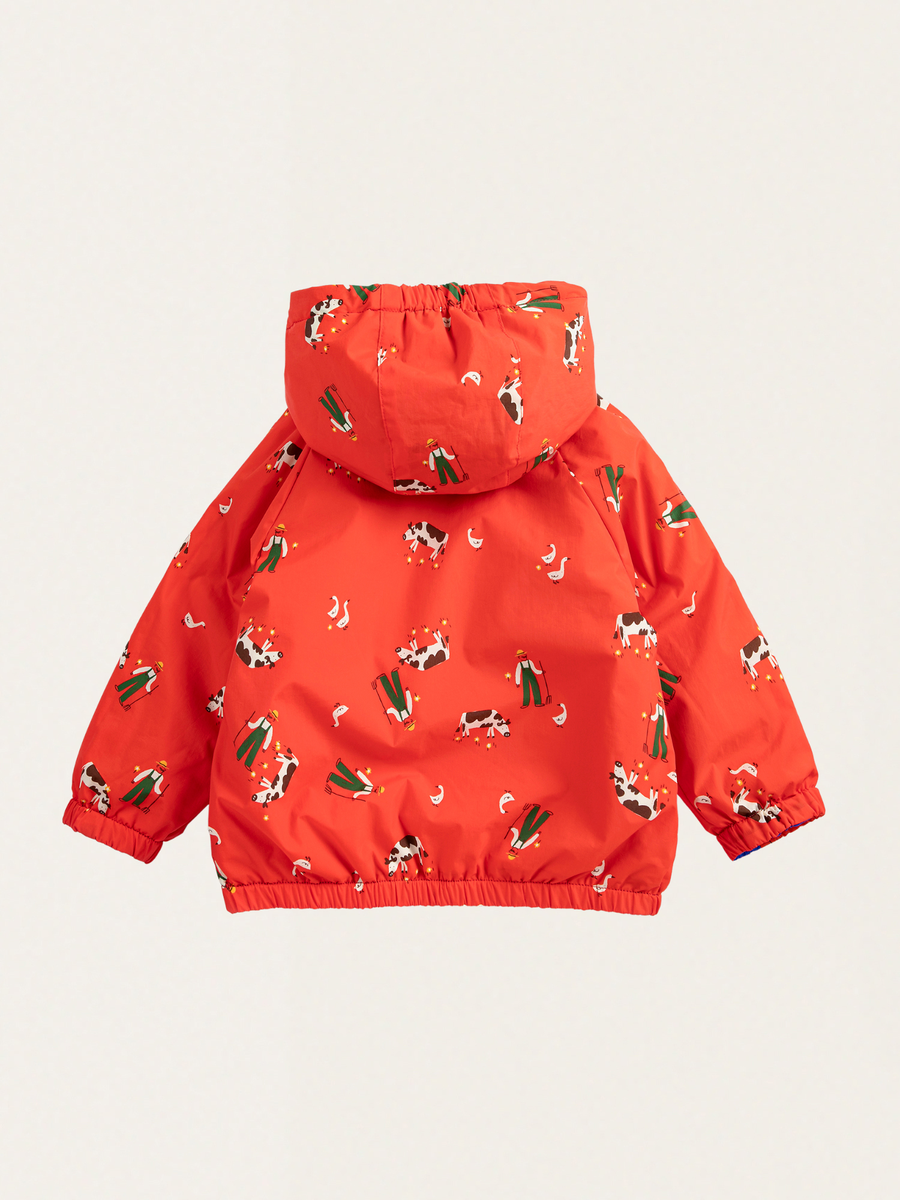 Lekka dwustronna kurtka Baby Farm Adventure all over