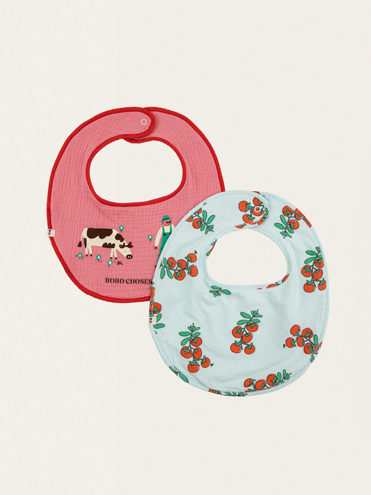 Bawełniane śliniaczki 2 szt. Juicy Tomatoes