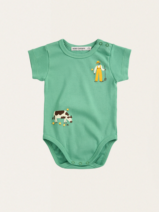 Bawełniane body z krótkim rękawem Farm Adventure