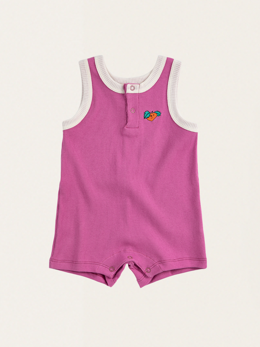 Bawełniany romper Baby Tangerine