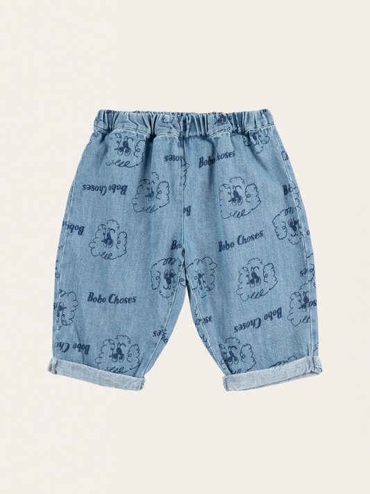 Denimowe spodnie Baby Pickles The Dog all over