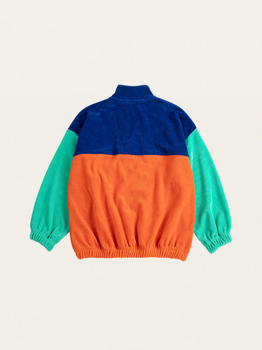 Bawełniana bluza z suwakiem Kids Bobo Choses Color Block