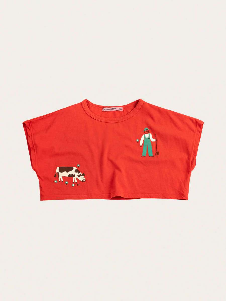 Bawełniany krótki T-shirt Kids Farm Adventure