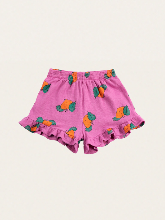 Krótkie spodenki z falbankami Kids Tangerine all over