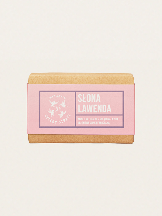 Naturalne mydło w kostce Słona Lawenda
