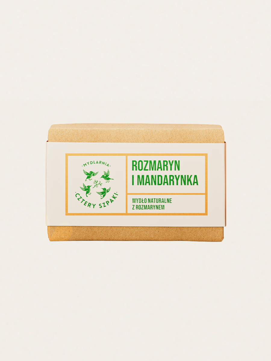 Naturalne mydło w kostce Rozmaryn i Mandarynka