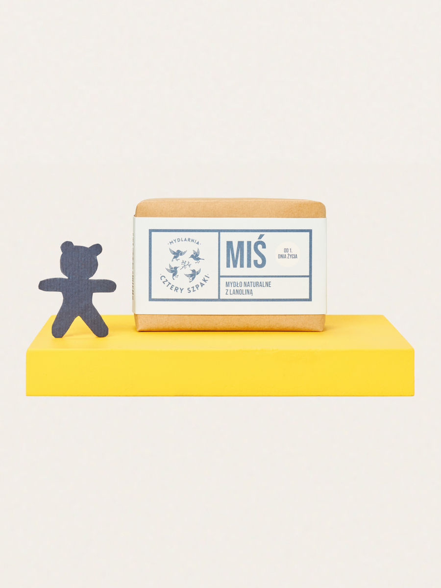 Miś - Naturalne mydło z lanoliną od 1. dnia życia