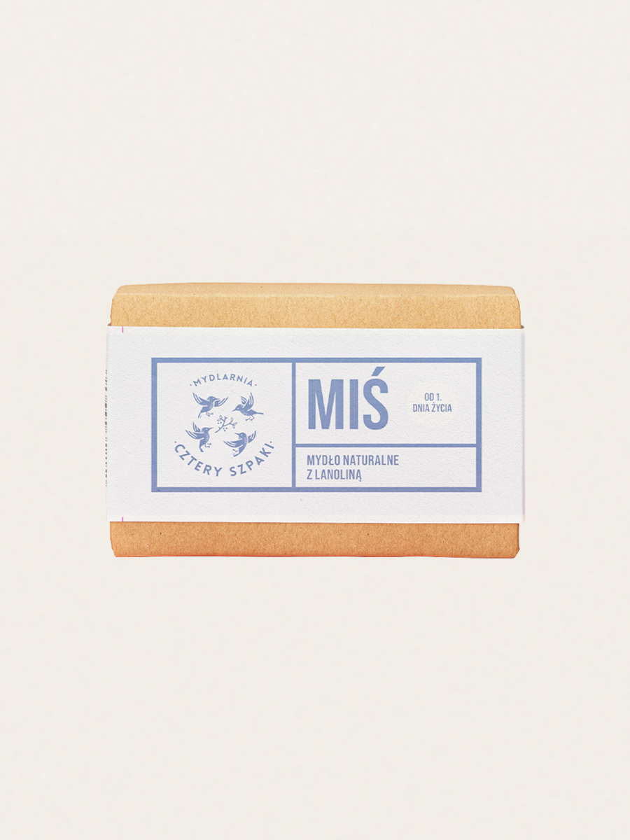 Miś - Naturalne mydło z lanoliną od 1. dnia życia