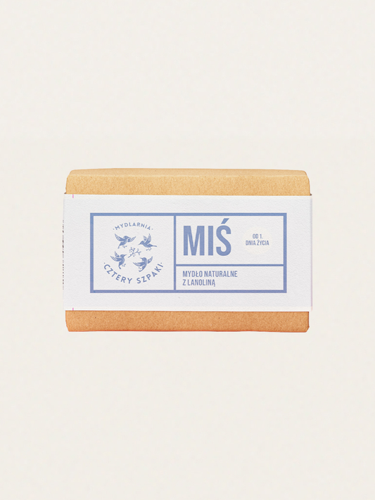Miś - Naturalne mydło z lanoliną od 1. dnia życia