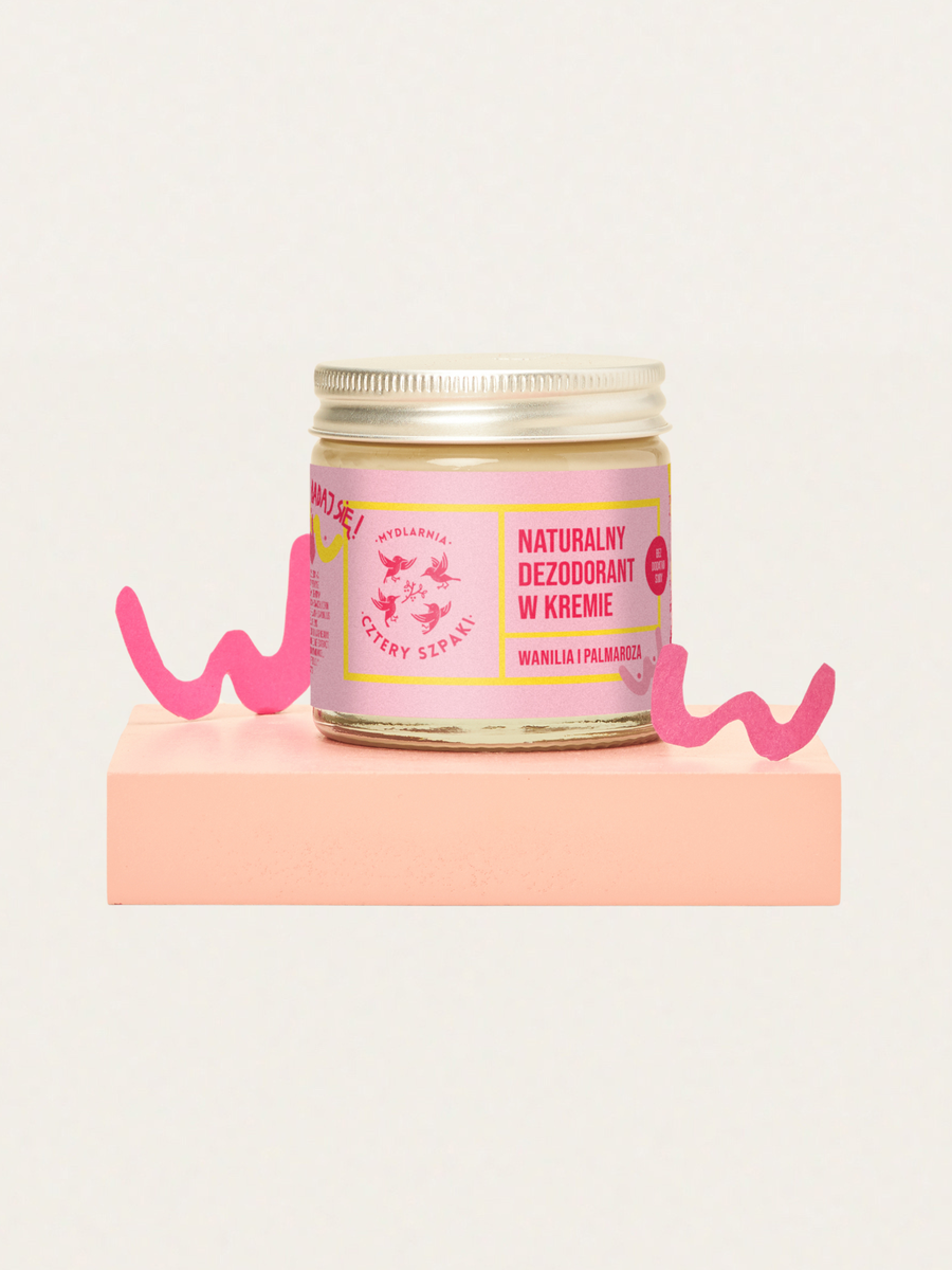 Naturalny delikatny dezodorant w kremie