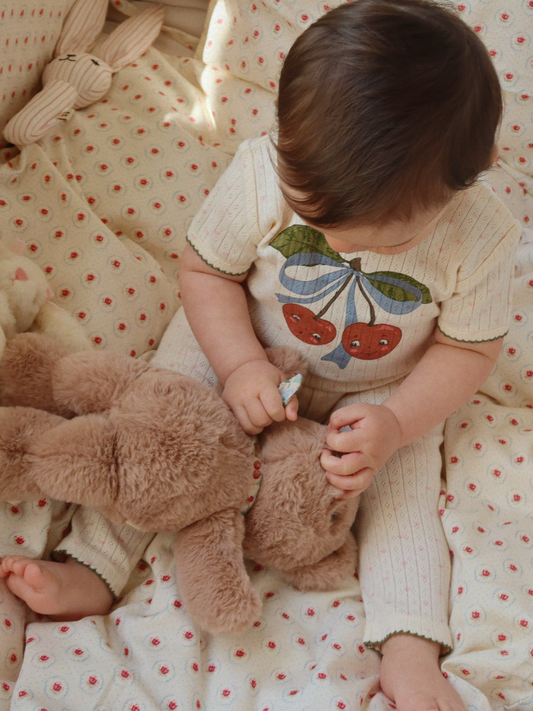 Bawełniane body z krótkim rękawem Minnie Minnie Coeur