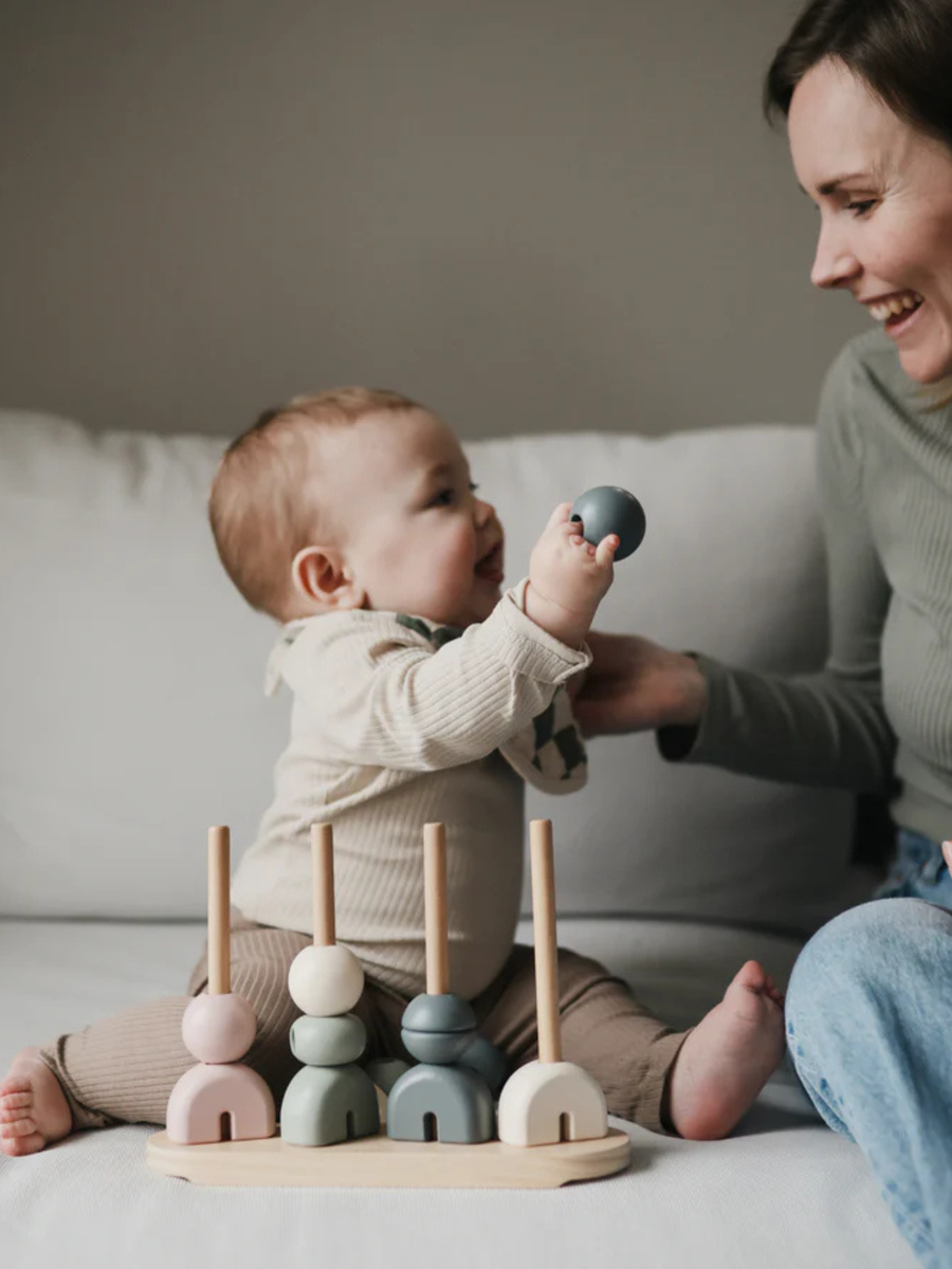 Drewniany sorter kształtów - układanka