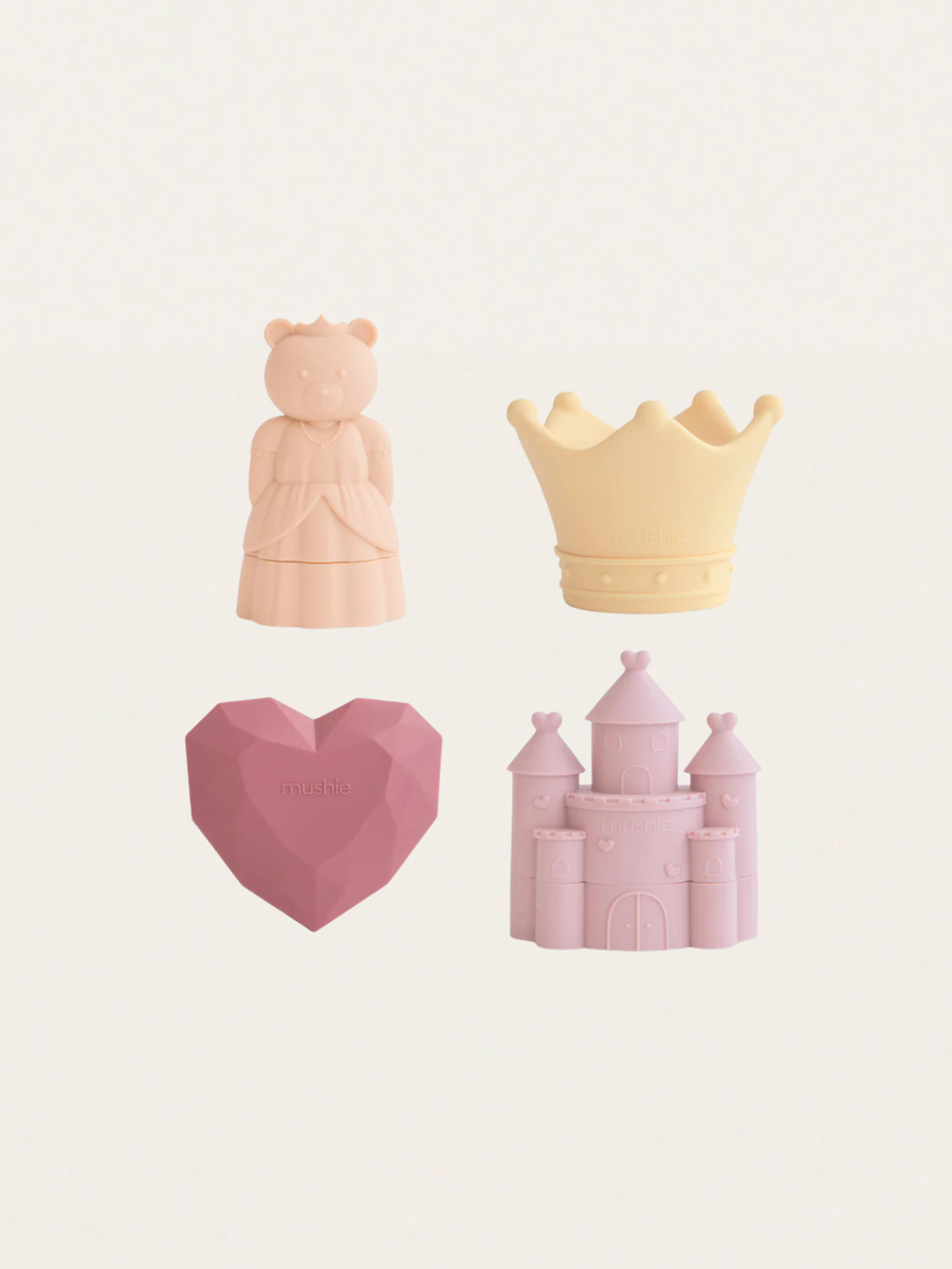 Zestaw silikonowych zabawek do kąpieli 4 szt. Princess