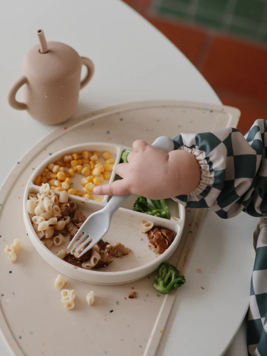 Silikonowy trójdzielny talerzyk z przyssawką