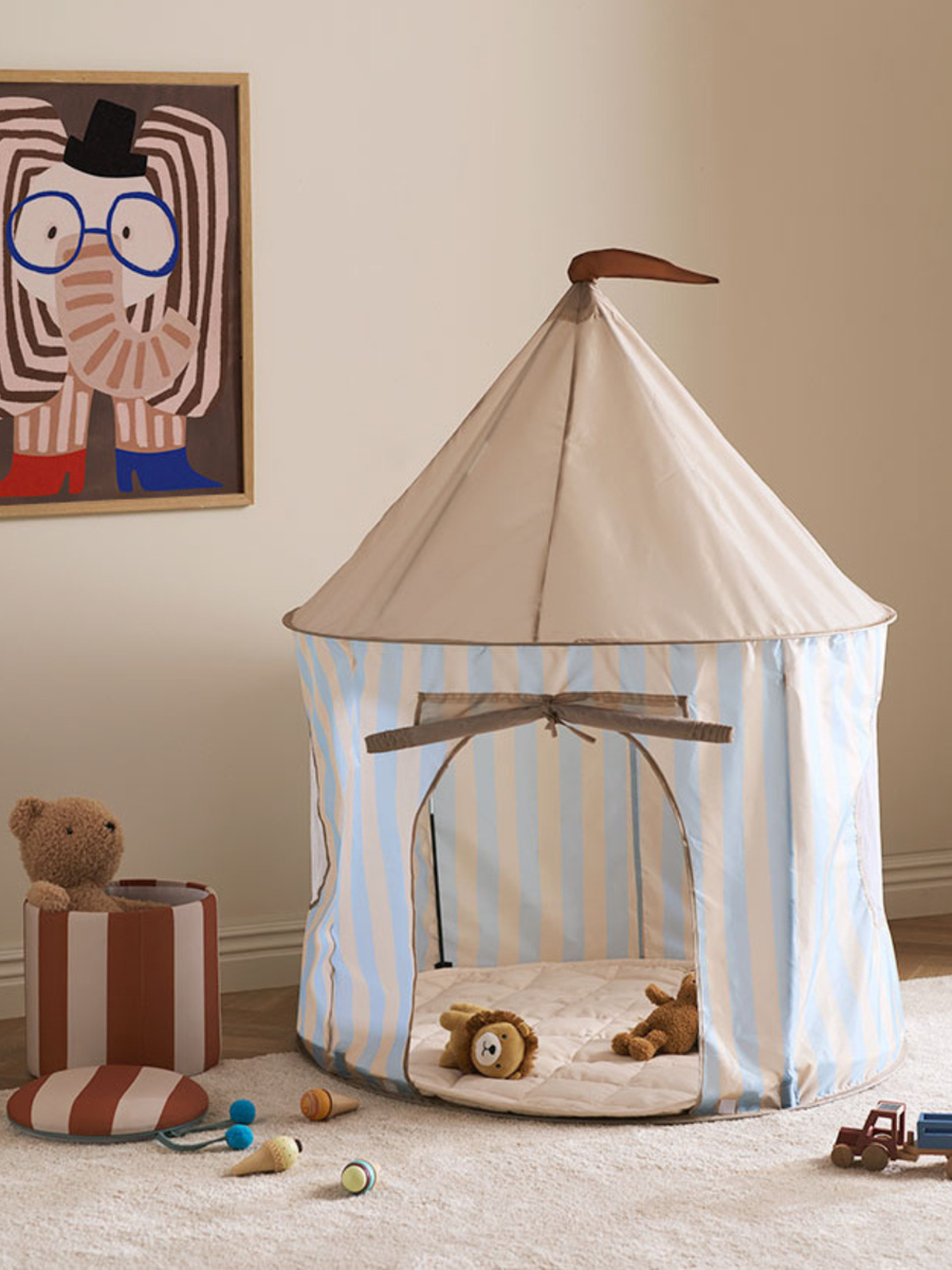 Namiot do zabawy Stripe Light Blue