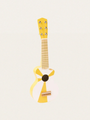 Drewniana gitara Yellow White