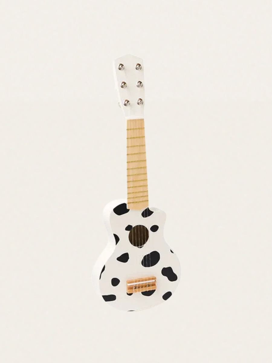 Drewniana gitara Black White