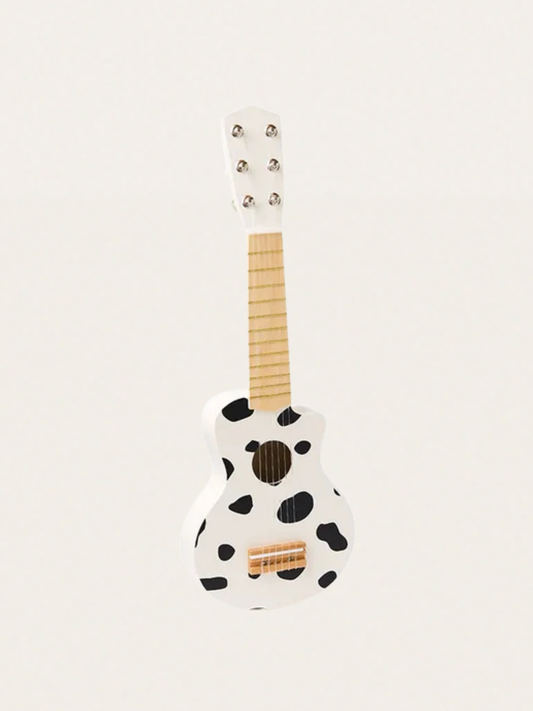 Drewniana gitara Black White