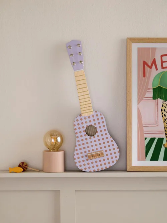 Drewniana gitara Dot Lilac