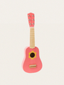 Drewniana gitara Flower Pink