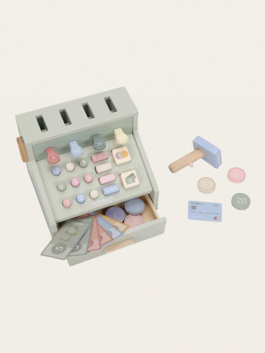 Drewniana kasa fiskalna