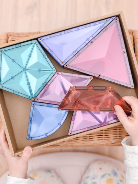 Klocki magnetyczne Pastel Shape Expansion Pack 48 el.