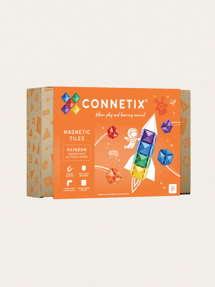Klocki magnetyczne Rainbow Square Pack 42 el.