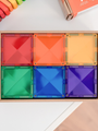 Klocki magnetyczne Rainbow Square Pack 42 el.