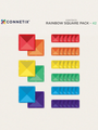 Klocki magnetyczne Rainbow Square Pack 42 el.