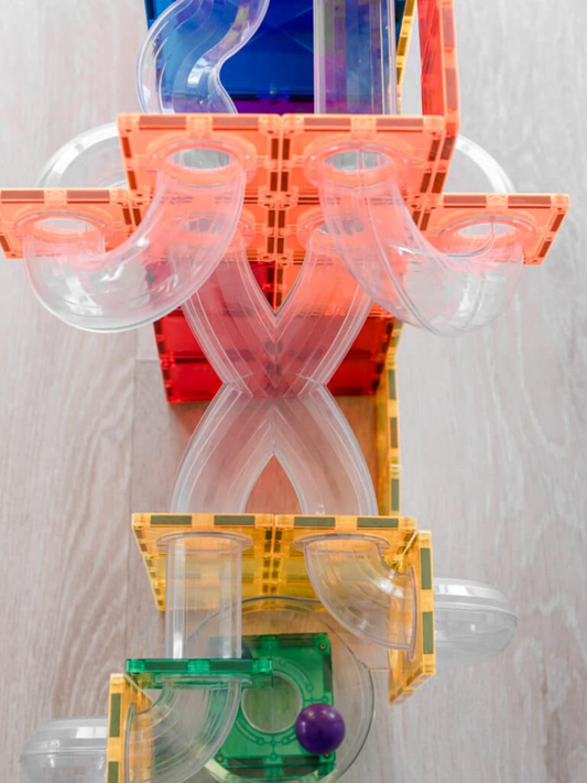 Klocki magnetyczne Rainbow Ball Run Expansion Pack 66 el.