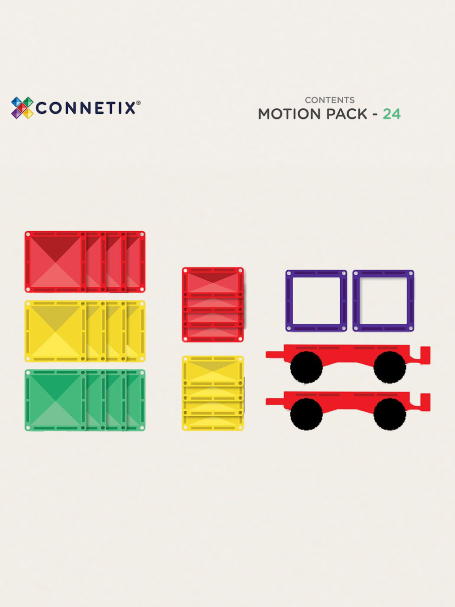 Klocki magnetyczne Rainbow Motion Pack 24 el.