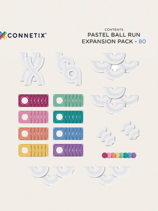 Klocki magnetyczne Pastel Ball Run Expansion Pack 80 el.