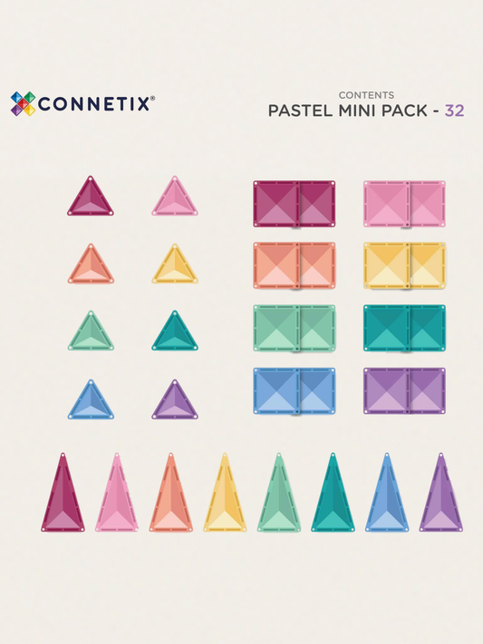 Klocki magnetyczne Pastel Mini Pack 32 el.