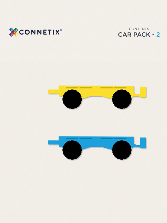 Pojazdy do klocków magnetycznych Rainbow Car Pack 2 el.