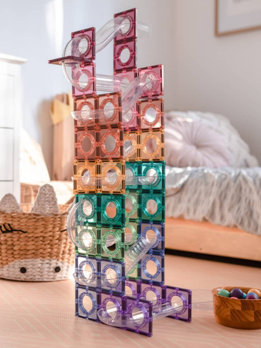 Klocki magnetyczne Pastel Ball Run Pack 106 el.