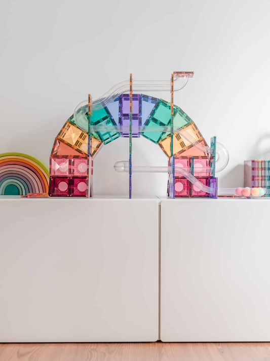 Klocki magnetyczne Pastel Ball Run Pack 106 el.