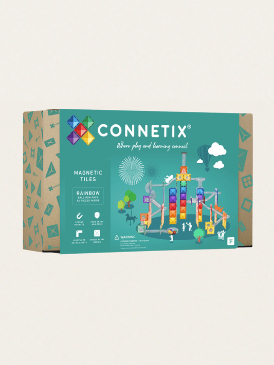 Klocki magnetyczne Rainbow Ball Run Pack 92 el.