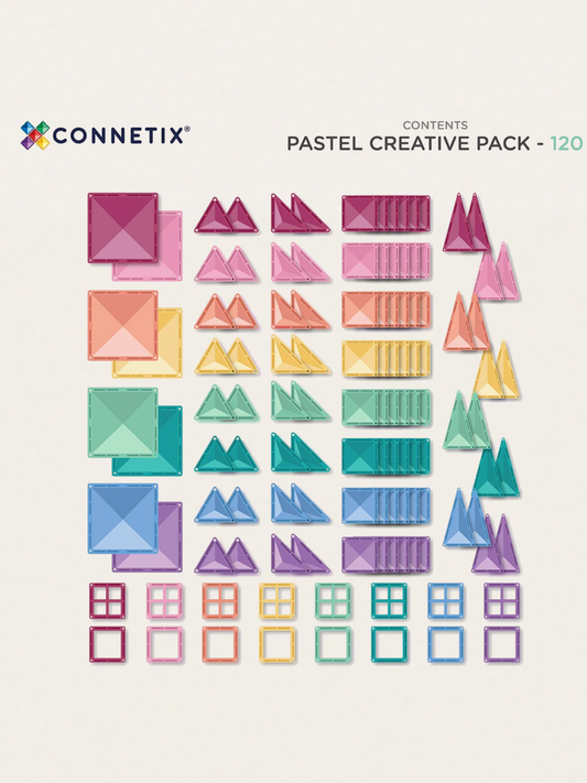 Klocki magnetyczne Pastel Creative Pack 120 el.